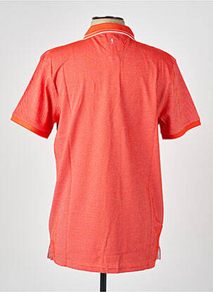 Polo tissage chiné manches courtes orange CAMBERABERO homme