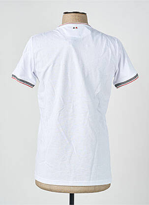 T-shirt broderie manches courtes blanc CAMBERABERO homme