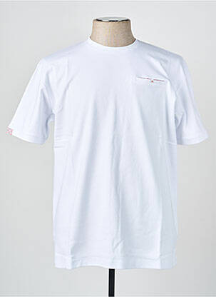 T-shirt coupe cintrée manches courtes blanc CAMBERABERO homme