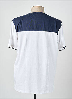 T-shirt broderie manches courtes bleu CAMBERABERO homme