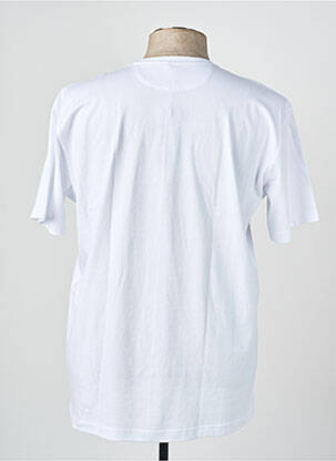 T-shirt broderie manches courtes blanc CAMBERABERO homme