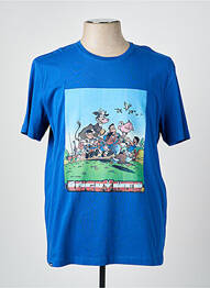 T-shirt stretch manches courtes bleu CAMBERABERO homme