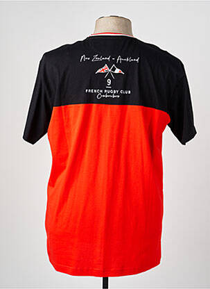 T-shirt broderie manches courtes rouge CAMBERABERO homme