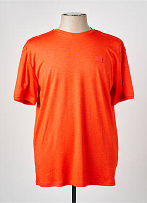 T-shirt broderie manches courtes orange CAMBERABERO homme