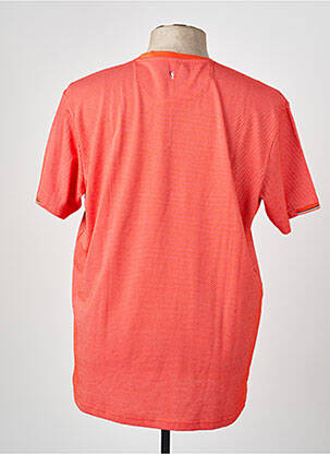 T-shirt tissage chiné manches courtes orange CAMBERABERO homme