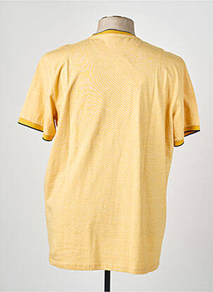 T-shirt tissage chiné manches courtes jaune CAMBERABERO homme