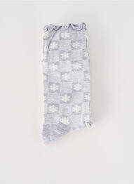 Chaussettes imprimé fantaisie gris ICHI femme