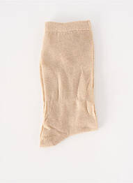 Chaussettes stretch beige ICHI femme
