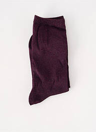 Chaussettes stretch violet ICHI femme
