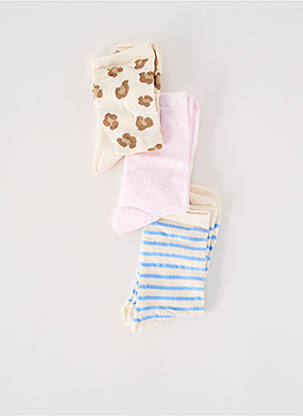 Chaussettes stretch beige ICHI femme