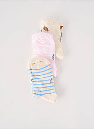 Chaussettes stretch beige ICHI femme