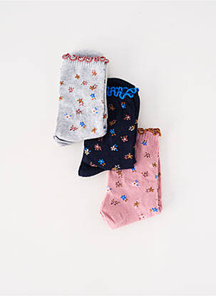 Chaussettes stretch rose ICHI femme
