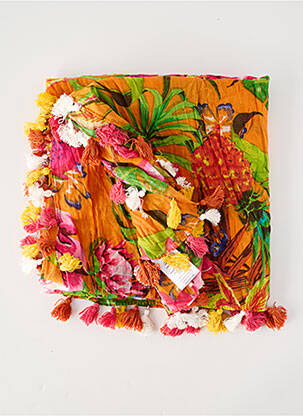 Foulard tissage popeline orange BANANA MOON femme