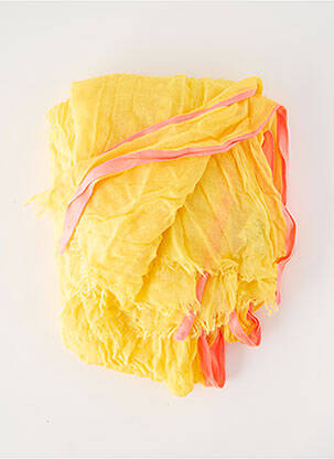 Foulard légère et transparente jaune BANANA MOON femme