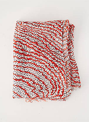 Foulard légère et transparente orange LE TEMPS DES CERISES femme