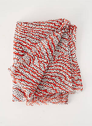 Foulard légère et transparente orange LE TEMPS DES CERISES femme