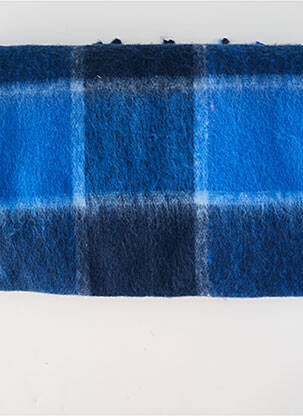 Echarpe imprimé carreaux bleu ICHI femme