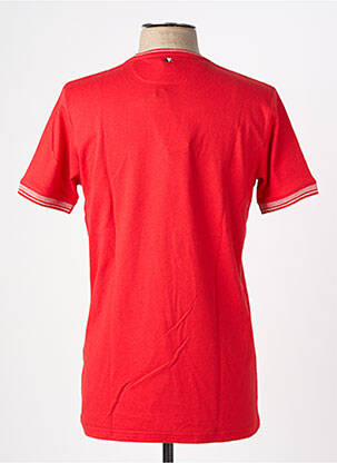 T-shirt broderie manches courtes rouge CAMBERABERO homme