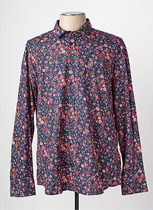 Chemise manches longues imprimé fantaisie bleu CAMBERABERO homme