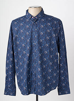 Chemise manches longues manches longues bleu CAMBERABERO homme