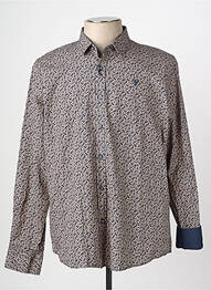 Chemise manches longues imprimé fantaisie bleu CAMBERABERO homme