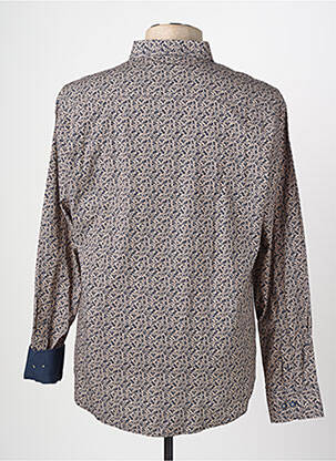 Chemise manches longues imprimé fantaisie bleu CAMBERABERO homme