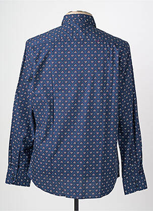 Chemise manches longues imprimé fantaisie bleu CAMBERABERO homme