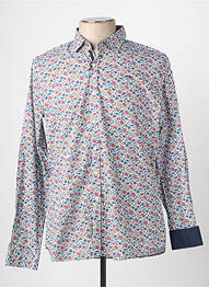 Chemise manches longues imprimé fantaisie bleu CAMBERABERO homme
