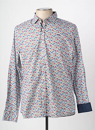 Chemise manches longues imprimé fantaisie bleu CAMBERABERO homme