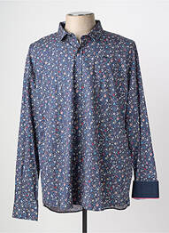 Chemise manches longues imprimé fantaisie bleu CAMBERABERO homme