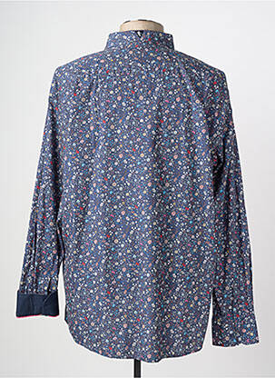 Chemise manches longues imprimé fantaisie bleu CAMBERABERO homme
