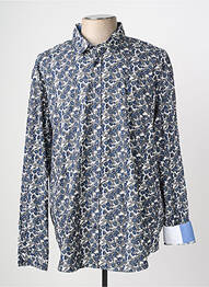 Chemise manches longues imprimé fantaisie bleu CAMBERABERO homme