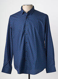 Chemise manches longues imprimé fantaisie bleu CAMBERABERO homme