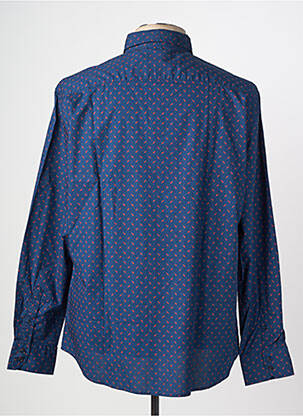 Chemise manches longues imprimé fantaisie bleu CAMBERABERO homme