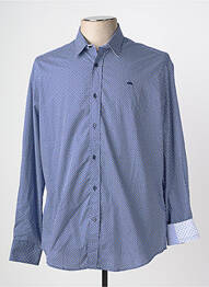 Chemise manches longues imprimé fantaisie bleu CAMBERABERO homme