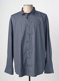 Chemise manches longues imprimé fantaisie bleu CAMBERABERO homme