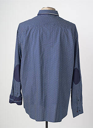 Chemise manches longues imprimé fantaisie bleu CAMBERABERO homme