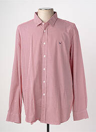 Chemise manches longues imprimé fantaisie rouge CAMBERABERO homme