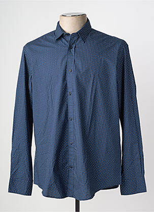 Chemise manches longues imprimé fantaisie bleu CAMBERABERO homme