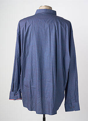 Chemise manches longues imprimé fantaisie bleu CAMBERABERO homme