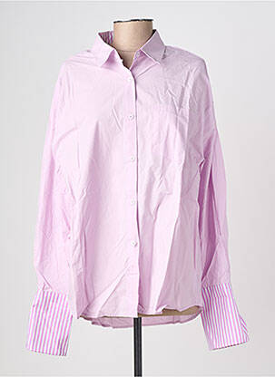 Chemisier coupe droite manches longues violet MUSY MUSE femme