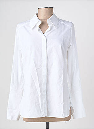Chemisier coupe cintrée manches longues blanc HANA SAN femme