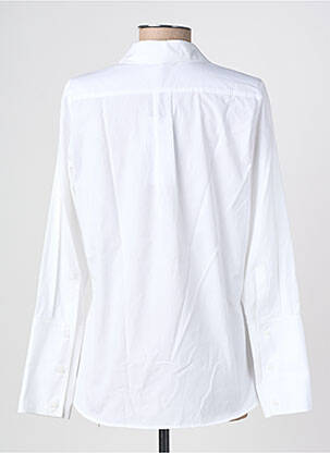 Chemisier coupe cintrée manches longues blanc HANA SAN femme