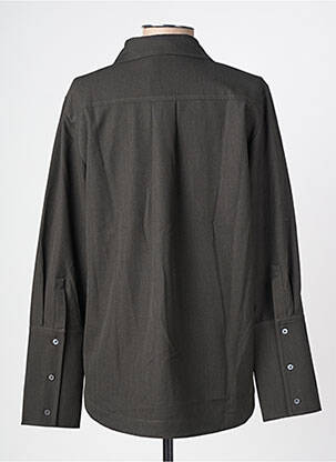 Chemisier coupe droite manches longues gris HANA SAN femme