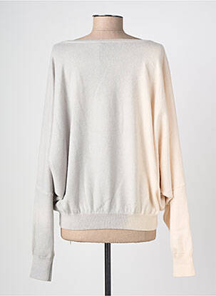 Pull stretch manches longues gris NOUS ANTWERP femme