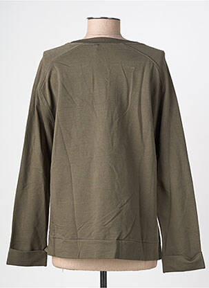 Sweat-shirt stretch manches longues vert HANA SAN femme