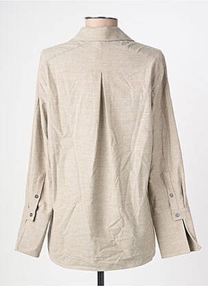 Chemisier coupe cintrée manches longues gris HANA SAN femme