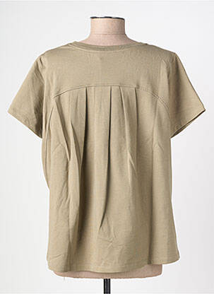 T-shirt coupe droite manches courtes vert HANA SAN femme