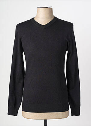 Pull stretch manches longues noir FRILIVIN homme