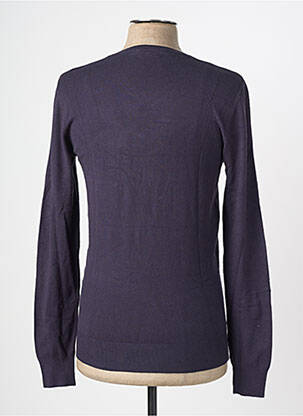 Pull col v manches longues bleu Y.TWO KNIT homme